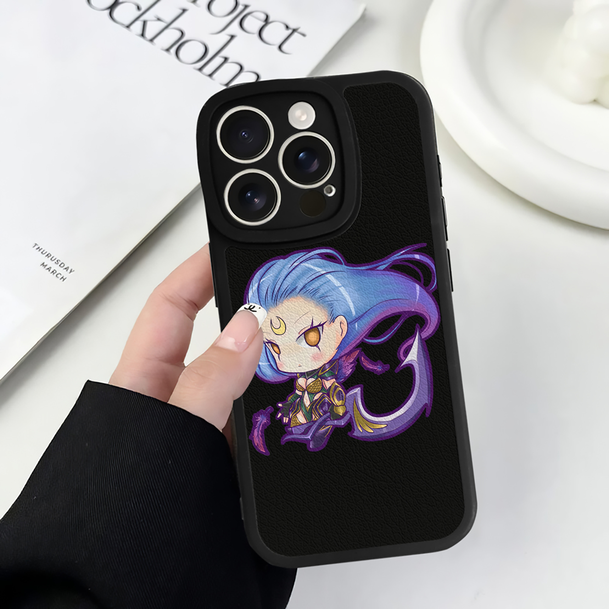 リーグ・オブ・レジェンド League of Legends LOL 【iPhone 16シリーズ対応】シリコンスマホケース（レザー調） 材質：シリコン